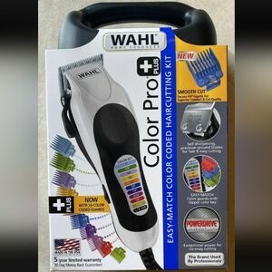 Wahl Color Pro Plus Hair Clipper with Color-Coded Combs NIB